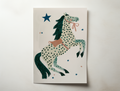 Astrid whimsical horse illustration kids room wall art
