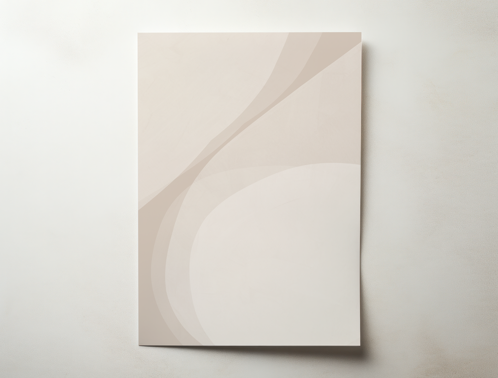 Vero minimalist neutral abstract wall art with soft curves