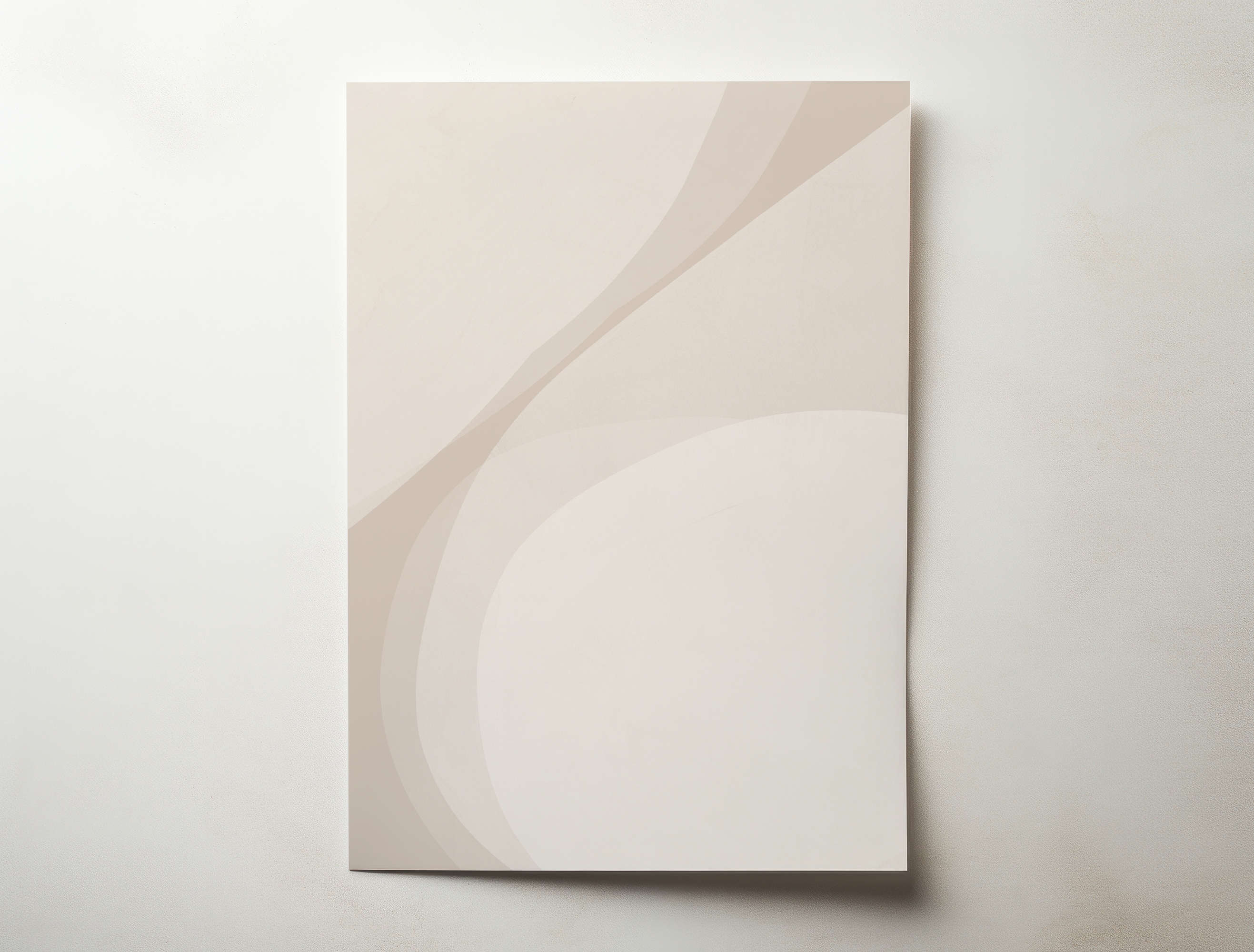 Vero minimalist neutral abstract wall art with soft curves
