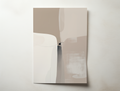 Minimal abstract art print featuring soft beige and neutral tones with gentle flowing shapes – Sorel wall art