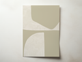 Elune minimalist neutral abstract geometric wall art
