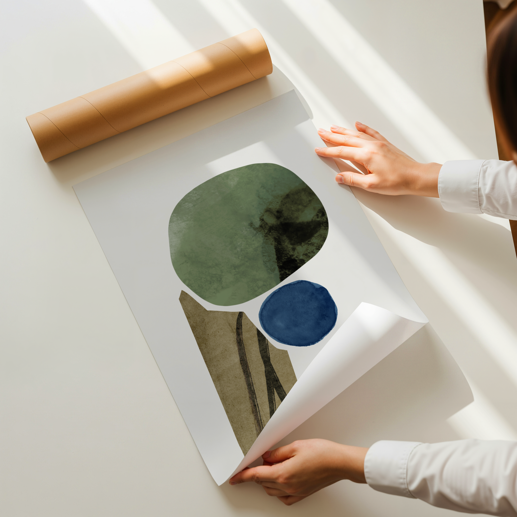 Noris abstract organic composition modern wall art