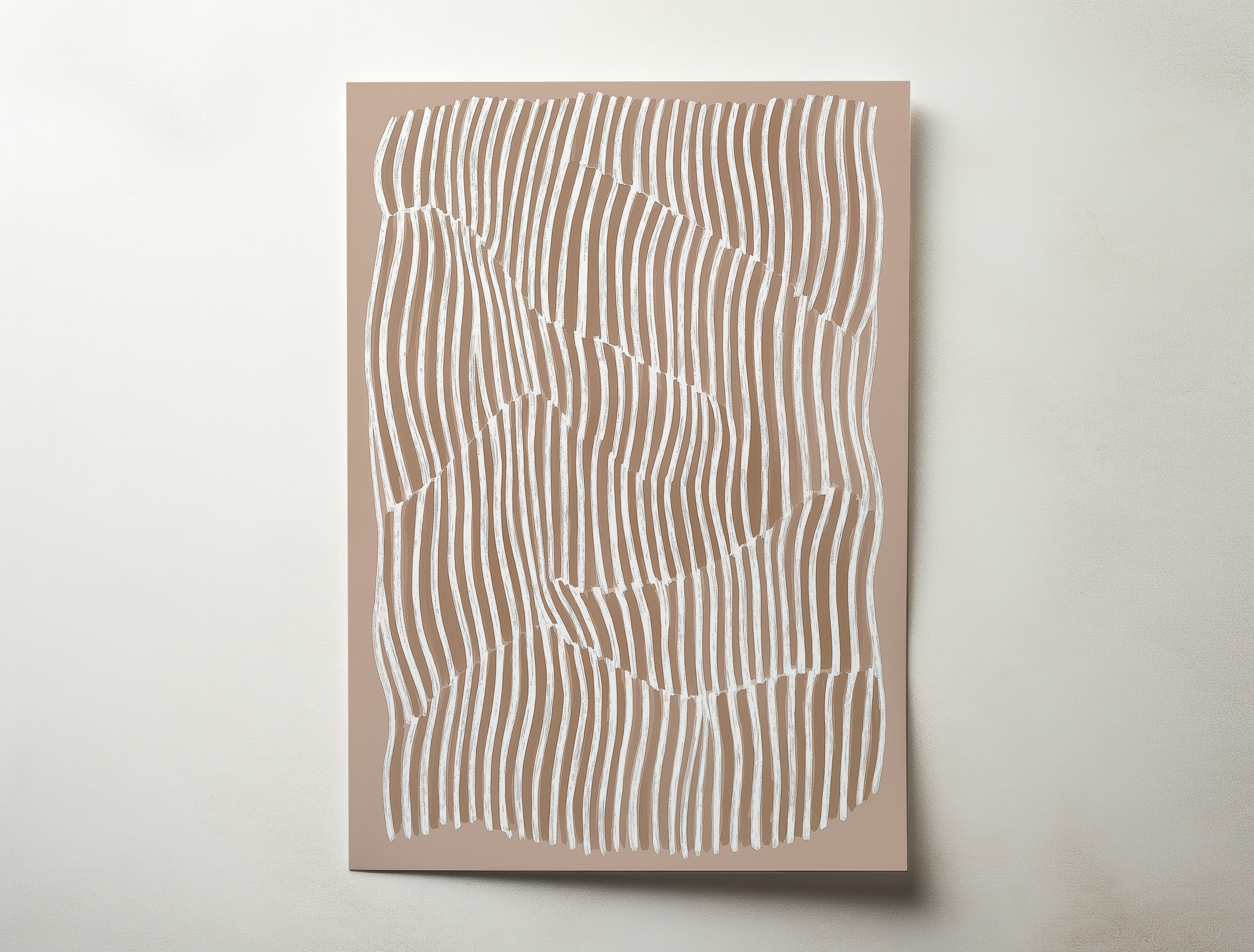 abstract wall art, neutral art print, textured art, minimalist wall decor, line art print, beige brown artwork, scandinavian decor, japandi style art, modern abstract print, earthy tones art, contemporary wall art, woven texture art, calming wall decor