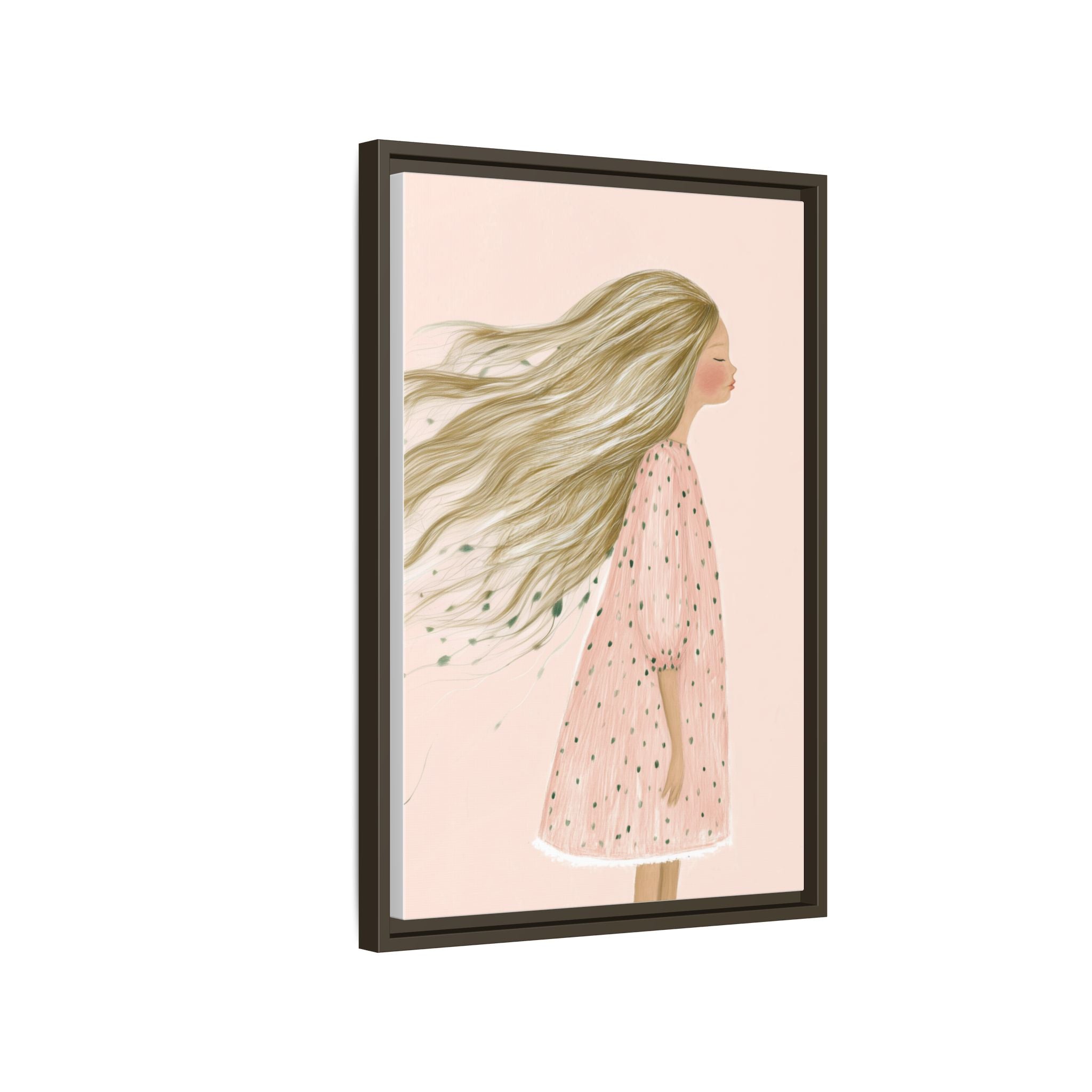 Lunaria Framed Canvas Wall Art