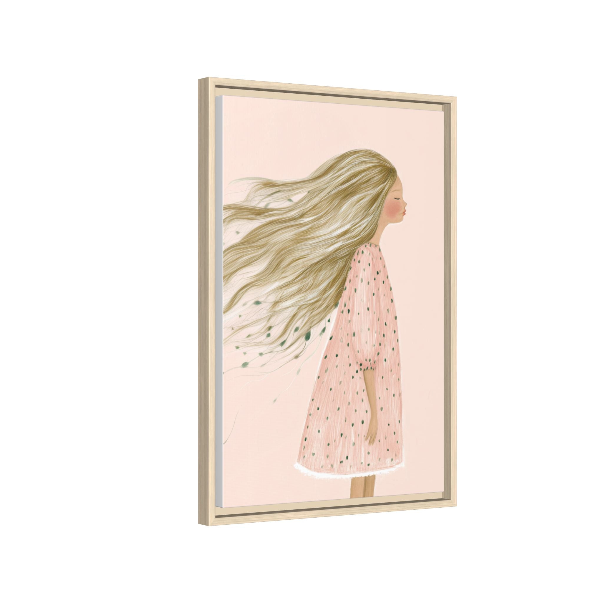 Lunaria Framed Canvas Wall Art