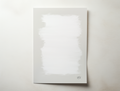 Minimal abstract wall art print with soft white and neutral brush textures, modern calm design for contemporary interiors.