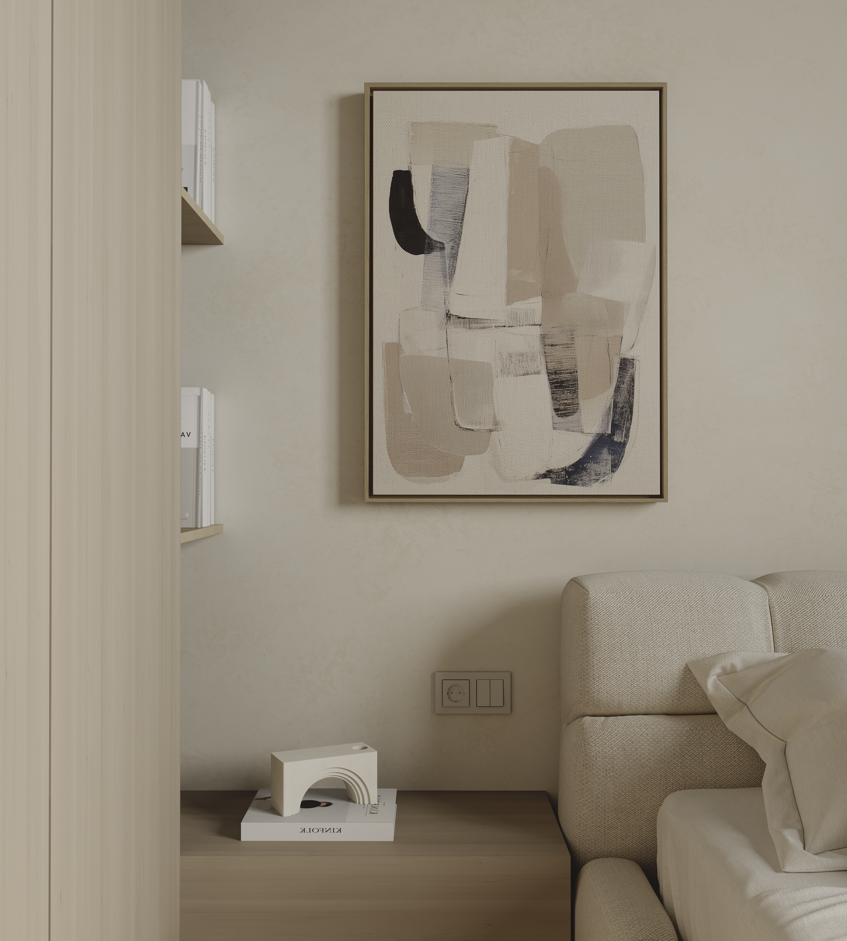 Vesari Framed Canvas Wall Art