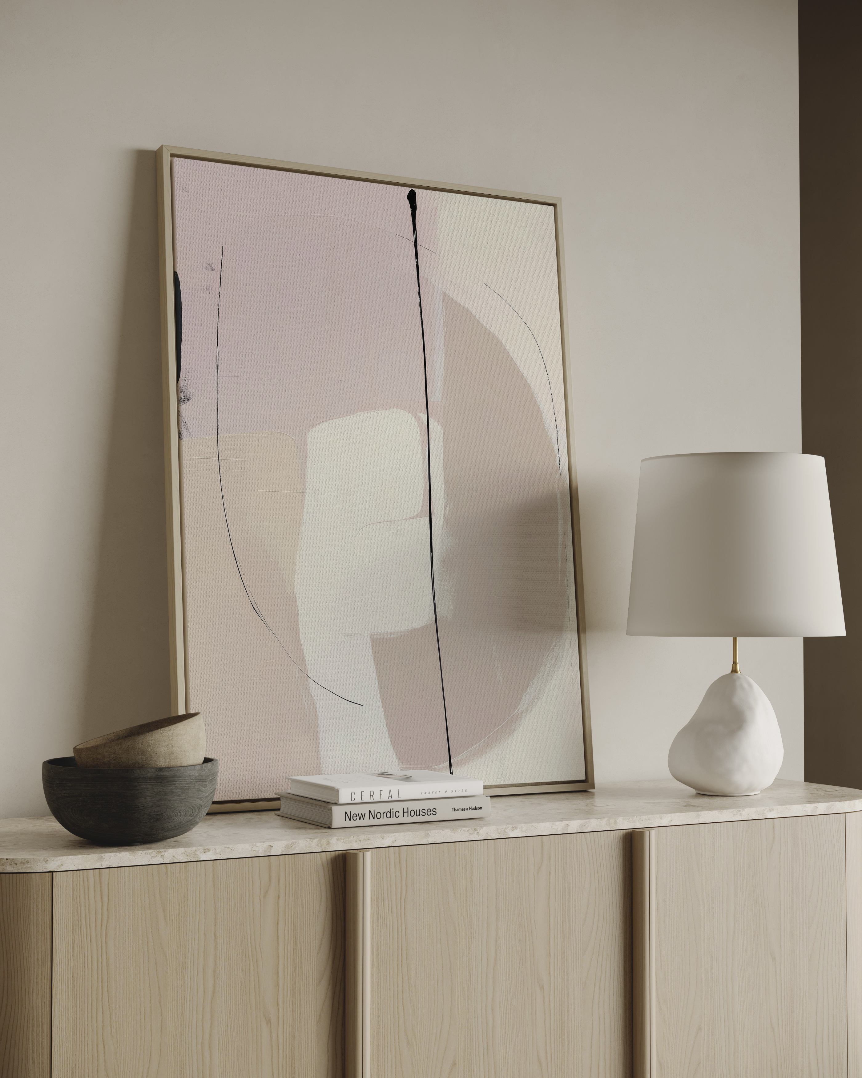 Oriv Framed Canvas Wall Art