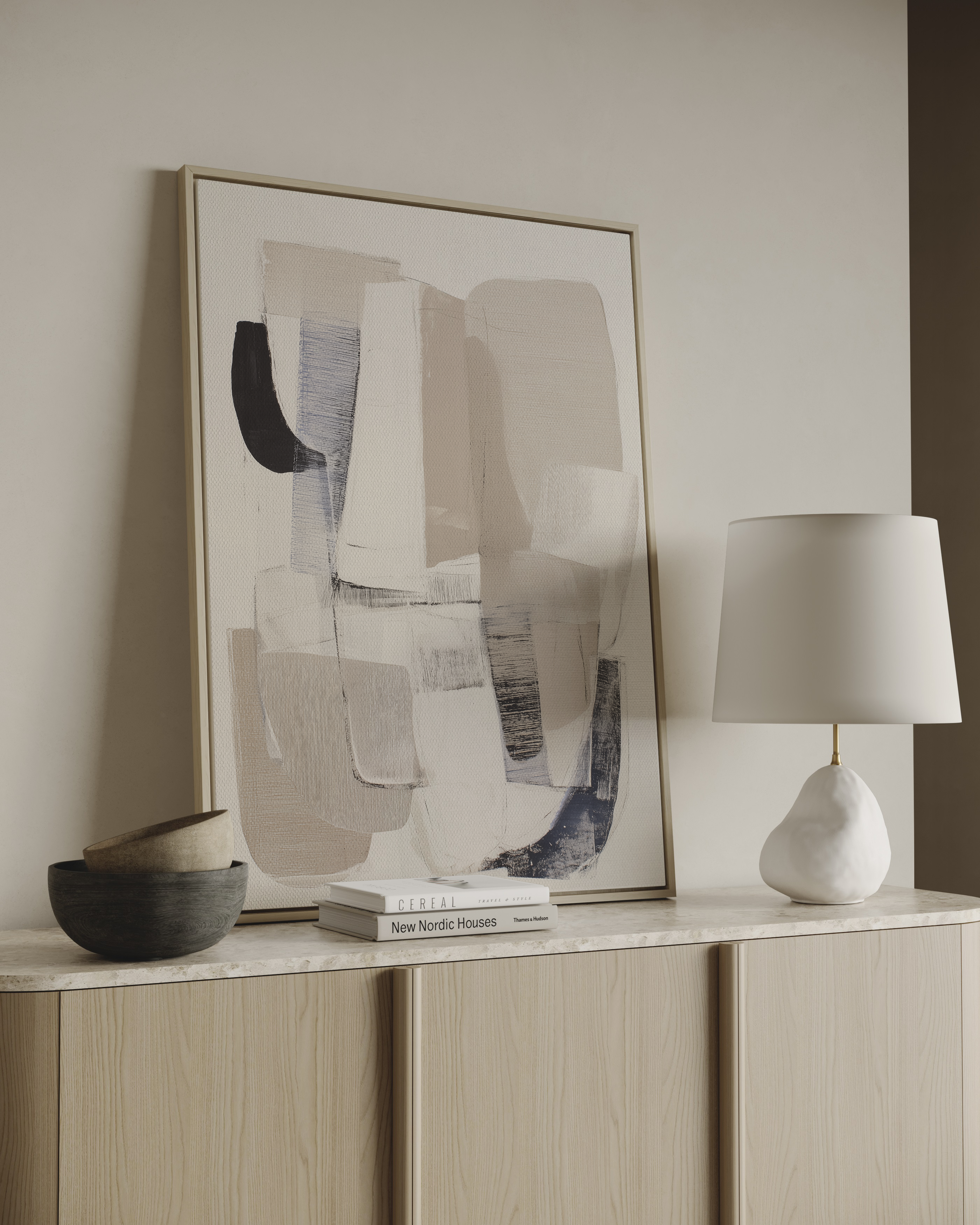 Vesari Framed Canvas Wall Art