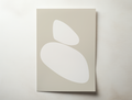 Talvi minimalist abstract wall art with soft organic shapes in neutral tones