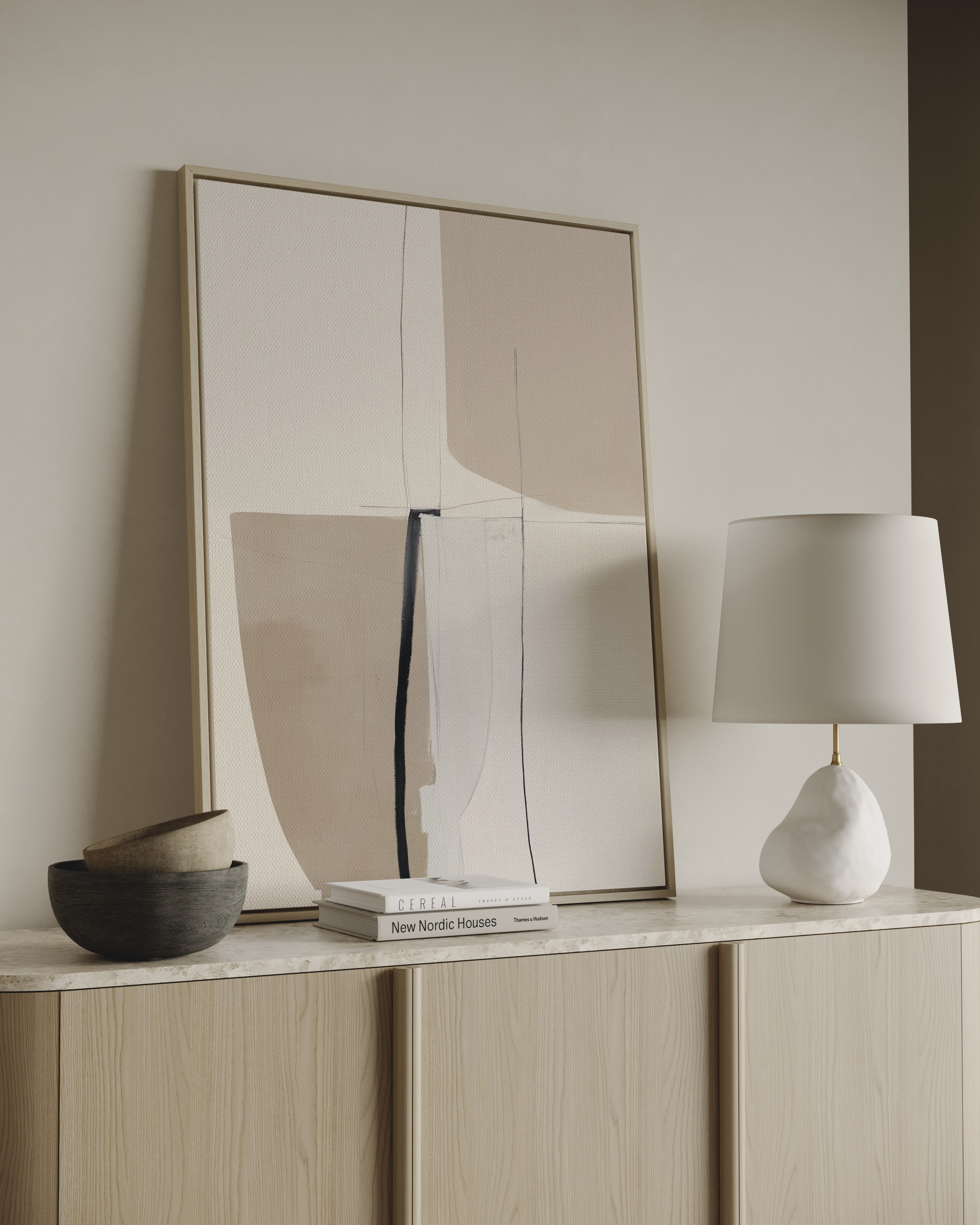 Kalvi Framed Canvas Wall Art
